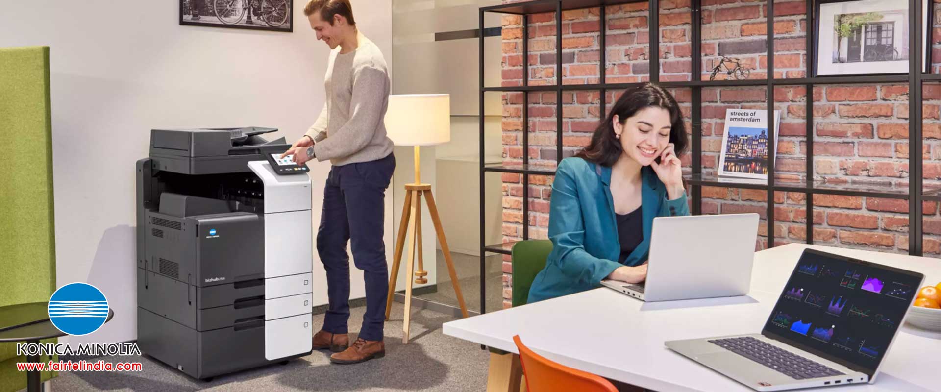 Konika Minolta Black & White Photocopiers Color Photocopiers and Multifunction Printers (MFPs) dealers distributors in Ludhiana Punjab