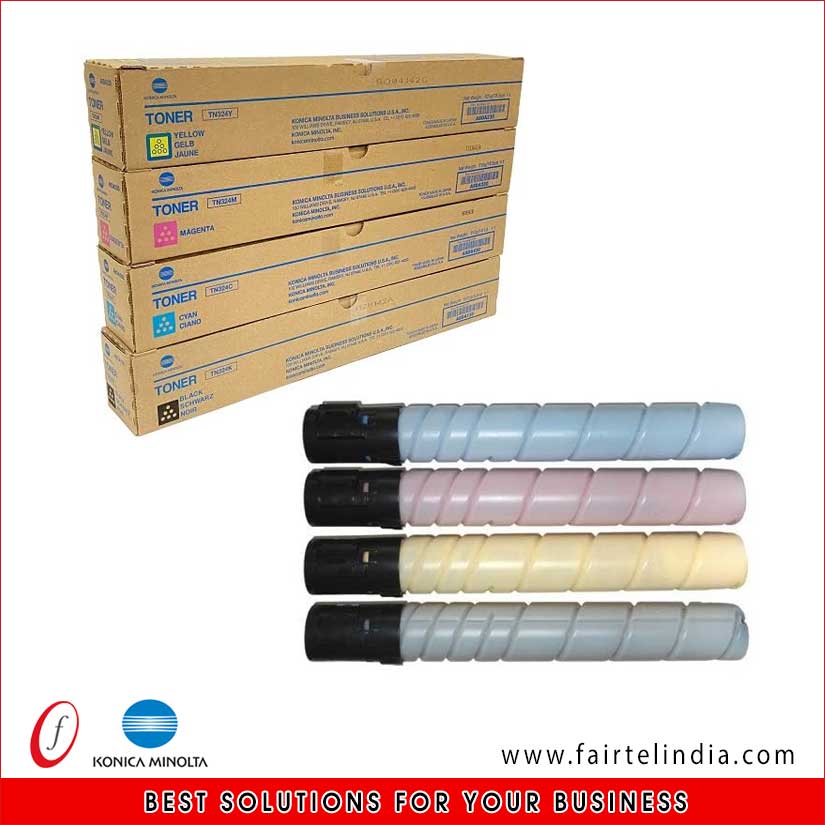 TN-228 Color Toner Cartridge (Set 4) Konika Minolta Genuine Spares & Service Centre in Ludhiana Punjab Fair Telcom company Ludhiana